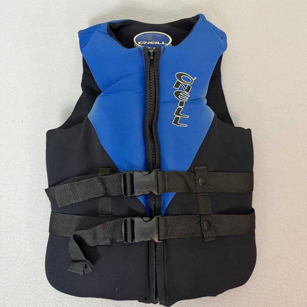O’Neill Women’s Ski Vest Small Blue Black USCG Type III PFD 33-35 Chest